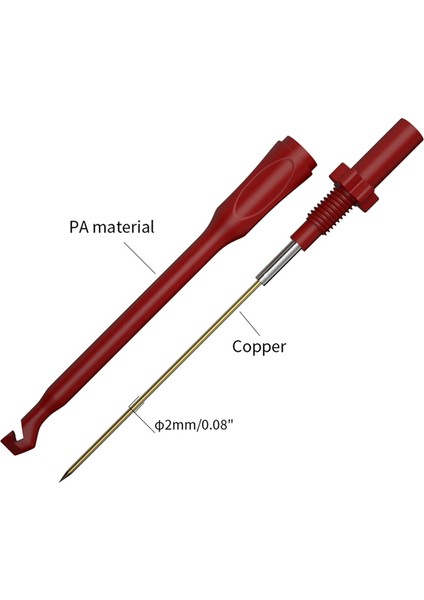 2pcs Multimetre Testi Stick Güvenliği 4mm Jack Poncture Test Kanca Aracı ile Tahribat Olmayan Tel Pikiş Probları J.30036 A (Yurt Dışından) fırsatları