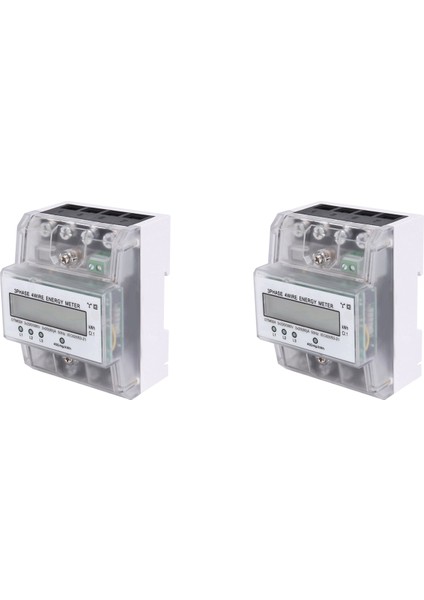 2x 3 Faz 4 Tel Enerji Ölçer 220/380V 20-80A Enerji Tüketimi Kwh Rail Montajı Dijital Elektrik Güç Ölçer (Yurt Dışından)