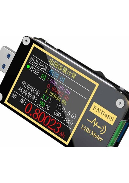 FNB48S USB Kapasitans Voltaj Test Cihaz Akım Ölçer Monitör Bluetooth Olmadan Güç Algılama Analizörü Test Araçları (Yurt Dışından) fiyatları