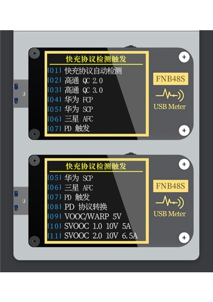FNB48S USB Kapasitans Voltaj Test Cihaz Akım Ölçer Monitör Bluetooth Olmadan Güç Algılama Analizörü Test Araçları (Yurt Dışından) fırsatları