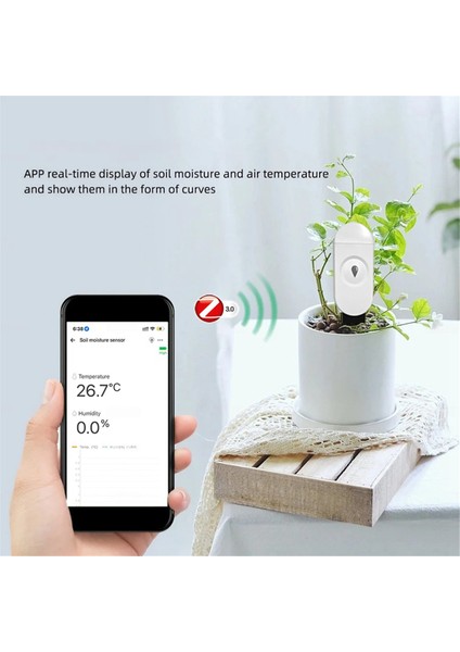 Akıllı Toprak Test Cihazı Dedektörü Nem Sıcaklık Nem Sensörü Uygulama Monitörü Bitki Bahçesi Otomatik Sulama Sistemi (Yurt Dışından) indirimleri