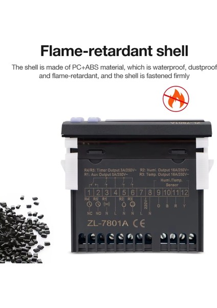 7801A Inkübasyon Sıcaklığı ve Nem Kontrolörü Dijital Termostat Nem Kontrolü Temp Sensörü Kontrol Inkübatör (Yurt Dışından) fırsatları
