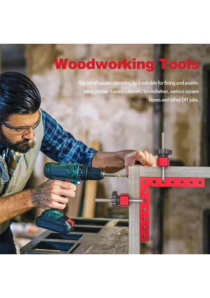 90 Derece Kelepçe Köşe Kelepçesi - Ahşap Işlemesi Için Sağ Açı 4 Pack 5.5 Inç Alüminyum Alaşım Köşe Kelepçesi Ahşap Çalışma Aletleri (Yurt Dışından) modelleri