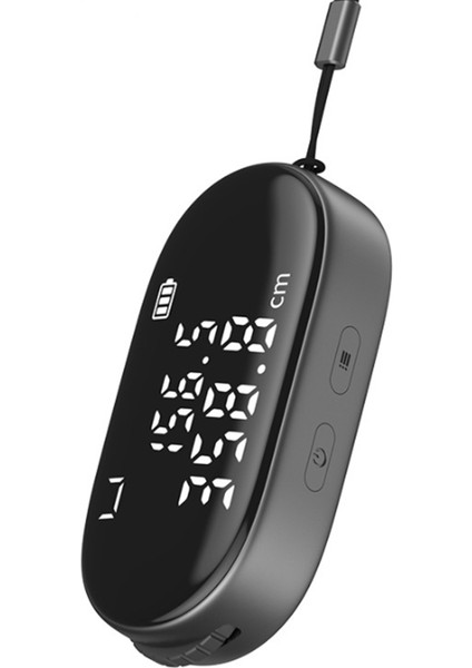 Q2 Yeni Dijital Bant Memperi Tip-C Şarj Edilebilir LCD Ekran 99M Elektrikli Cetvel Mini Mesafe Ölçer Ölçüm Aracı (Yurt Dışından)