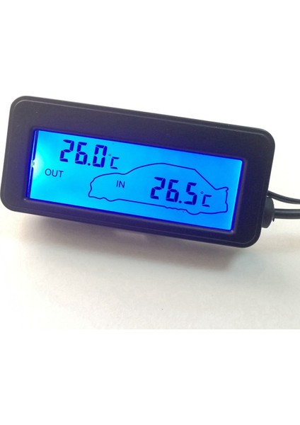 Mini Dijital Araba LCD Ekran Kapalı Dış Mekan Termometresi 12V Araçlar Dijital Termometre (Yurt Dışından) fiyatları