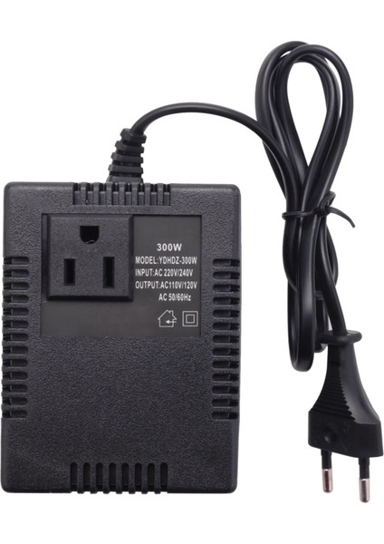 300W 220/240V - 110/120V Ac Adım Aşağı Seyahat Voltaj Transformatör Dönüştürücü Ab Fişi (Yurt Dışından)
