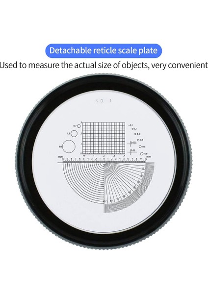 LED Ölçek Loupe 10X Işıklı Masaüstü Büyüteç Metal Çıkarılabilir Retikül Kaplamalı Optik Cam Lens Odağı Ayarlanabilir A (Yurt Dışından) indirimleri