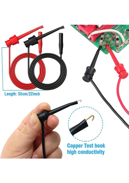 25PCS Multimetre Test Kuaftakları Kit, Değiştirilebilir Timsah Klipsleri, Tel Delici Problar, Timsah Klipsleri (Yurt Dışından) modelleri