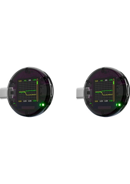 2x 48V USB Test Cihazı Tip-C Tip Pd Dedektörü Dijital Voltaj Ampermetre Güç Bankası Kapasite Ölçer Amper Dedektörü (Yurt Dışından)