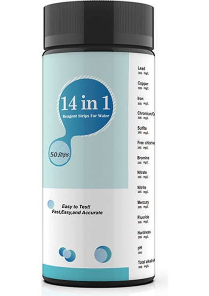 Içme Suyu Için 14 1 Arada Su Testi Kiti, Musluk Için, Içme Suyu Için Ev Su Testi Kitleri, Su Sertliği Testi Kiti A (Yurt Dışından)