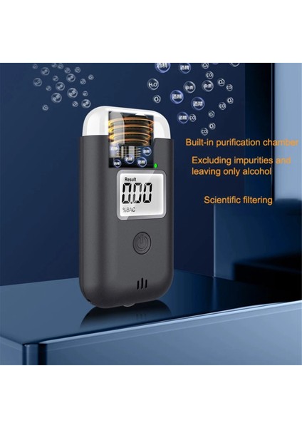 Yüksek Hassasiyetli Nefes Alkol Test Cihazı Taşınabilir Sarhoş Sürüş Analizörü LCD Ekran Ekran Breathalyser Dedektör (Yurt Dışından) fiyatları