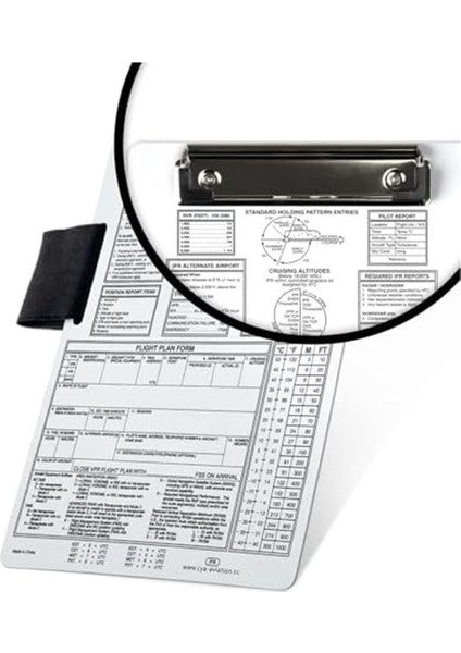 Ifr Pilot Pano, Yükseltilmiş Alüminyum Diz Pad Havacılık Metal Klipsi, Yardımcı Kalem Tutucu ve Konforlu Naylonsticker Kayış (Yurt Dışından) fiyatları