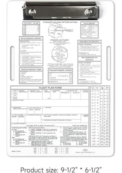 Ifr Pilot Pano, Yükseltilmiş Alüminyum Diz Pad Havacılık Metal Klipsi, Yardımcı Kalem Tutucu ve Konforlu Naylonsticker Kayış (Yurt Dışından) modelleri