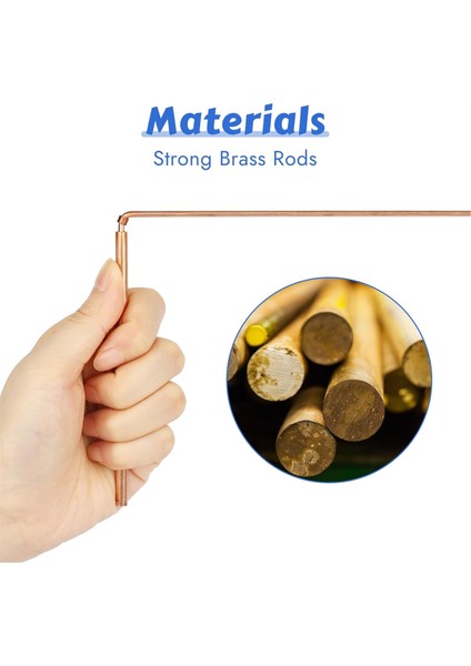 Dowsing Çubukları, 2 Adet Dowsing Çubukları Bakır Manevi, Bakır Dowsing Çubukları Su Bulmak Için Çubukları Ayırın, Altın Tespit (Yurt Dışından) fiyatları