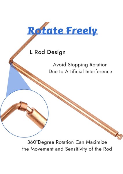 Dowsing Çubukları, 2 Adet Dowsing Çubukları Bakır Manevi, Bakır Dowsing Çubukları Su Bulmak Için Çubukları Ayırın, Altın Tespit (Yurt Dışından) fırsatları