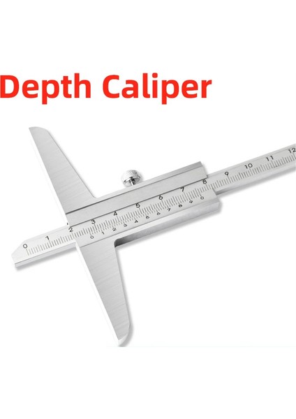 Derinlik Gauge Vernier Caliper Metal Kaliperler Ahşap Işleme Aletleri Kalibre Ölçüm Aracı Çelik Göstergeler Derinlik Ölçümü 200MM (Yurt Dışından) fiyatları