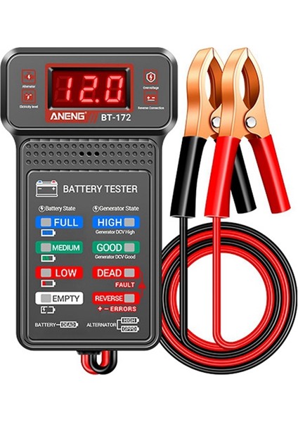 Aneng BT-172 12V Pil Testerouto Onarım Endüstrisi Tespit Araba Pil Denkleştiricisi Teşhis Aracı Için LED Ters Ekran (Yurt Dışından)