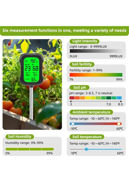 Doğru Lüks ve Nem Ekranı Olan Bitkiler Için Işık Sensörü ile Toprak Nem Ölçer (Yurt Dışından) modelleri