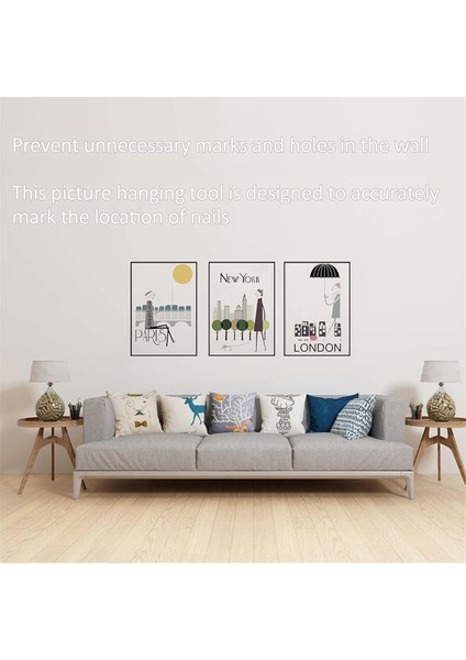 Resim Asma Aracı, Goodsnova Kolay Yapma Konumu Için Seviye ile Resim Asma Kiti, Mükemmel Duvar Resim Askı (Yurt Dışından) indirimleri