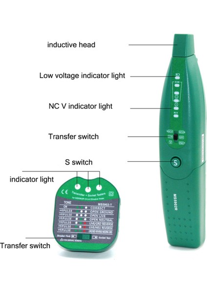 MS5902R Devre Kesici Bulucu Otomatik Sigorta Soket Test Merkezi Kış Kısa Devret Sürücü Demıtör Dıstıctore Ab Fişi (Yurt Dışından) indirimleri