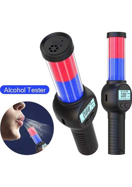 Elde Taşınır Dijital Breathalyzer Şarj Edilebilir LCD Ekran LED Temassız Alkol Dedektörü ile Profesyonel Alkol Test Cihazı (Yurt Dışından) modelleri