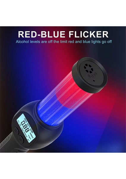 Elde Taşınır Dijital Breathalyzer Şarj Edilebilir LCD Ekran LED Temassız Alkol Dedektörü ile Profesyonel Alkol Test Cihazı (Yurt Dışından) indirimleri