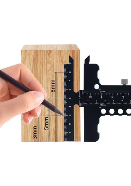 T Cetvel Metal Kaydırıcı Cetvel Doğru Ahşap Işçisi Kenar Cetvel Açısı Ölçüm Scribe Aracı Ahşap Işleme Pratik Carpenterb (Yurt Dışından) fiyatları