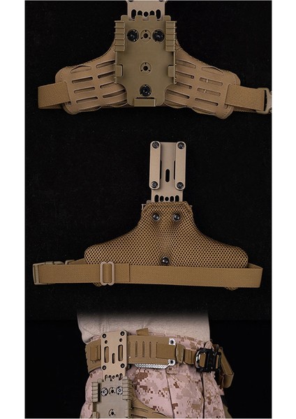 Gerçek Ark Aşağı Basınç Plakası Aksesuarları Bacak Asma Aksesuar Torba Plaka Hızlı Çekme Seti Tozluk Siyah (Yurt Dışından) fırsatları