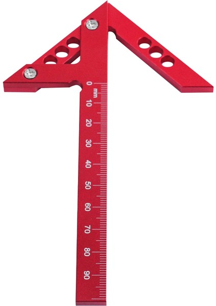 Merkez Bulucu Ahşap Işleme Meydanı 45/90 Derece Dik Açılı Çizgi Göstergesi Merkez Scribe Carpenter Cetvel Ahşap Ölçüm Aracı (Yurt Dışından) fırsatları