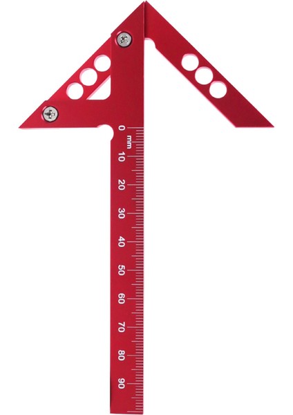 Merkez Bulucu Ahşap Işleme Meydanı 45/90 Derece Dik Açılı Çizgi Göstergesi Merkez Scribe Carpenter Cetvel Ahşap Ölçüm Aracı (Yurt Dışından) indirimleri