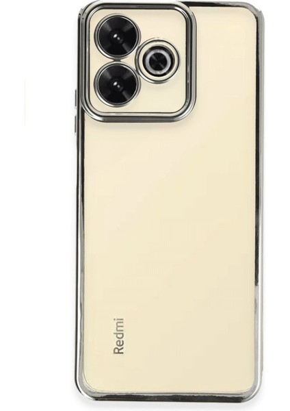 Xiaomi Redmi 13 4g Kılıf Lensli Silikon - Gümüş - MRS7382-5950