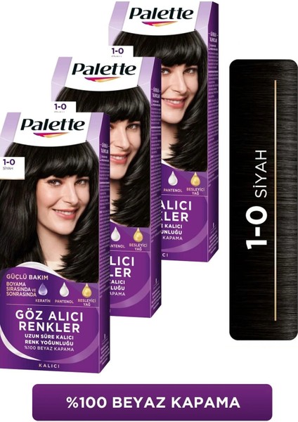 Göz Alıcı Renkler 1-0 Siyah x 3 Adet