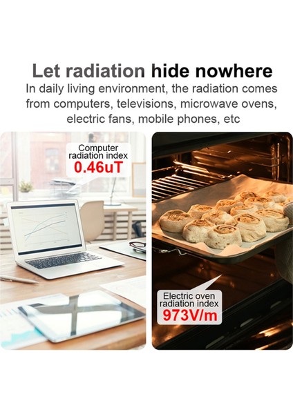 Mestek Taşınabilir Elektromanyetik Radyasyon Dedektörü Ev Sıcaklığı Nem Test Cihazı Dijital Renk Ekran Dedektörü (Yurt Dışından) modelleri