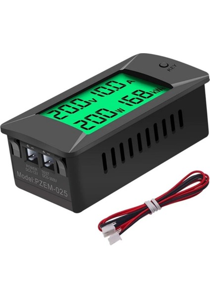 Dijital Voltaj Akım Metre Güç Dedektörü Voltaj Dedektörü Monitör Test Cihazı DC0-300V 300A LCD Güç Ölçer PZEM-025 (Yurt Dışından)