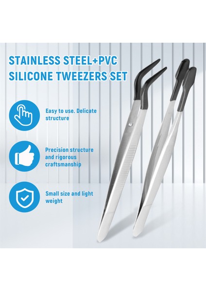 Zanaat Laboratuarı Endüstriyel Hobi Için Set 2 Pc Lastik Ucu Cımbız, Pense Mücevherleri Plastik Kutu 15CM (Yurt Dışından) indirimleri