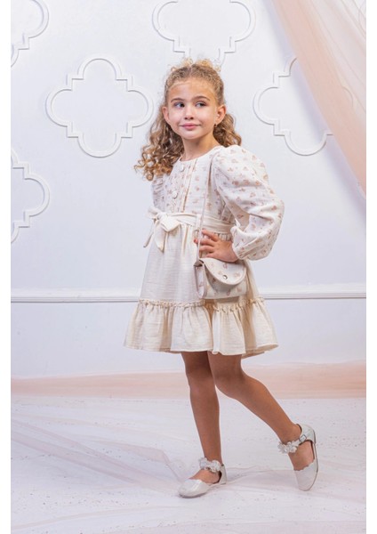 Kız Çocuk Fırfırlı Elbise
