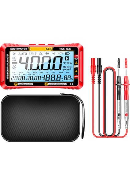 613SMART Multimetre Gerçek Zamanlı Güç Açma Ölçüm Test Cihazı Ac/dc Ammetre Voltmetre 4000COUNT Dijital Multimetro Testtool, B (Yurt Dışından) indirimleri