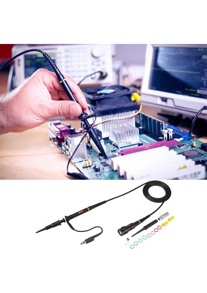 200MHZ Osiloskop Probu Klips Kapsam Testi Bnc End Prob P2200 10X/1X Siyah Ayar Alet Kitleri (Yurt Dışından) indirimleri