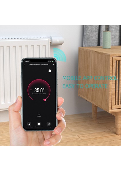 Tuya Smart Zigbee Radyatör Aktüatör Trv Programlanabilir Termostatik Radyatör Valf Uygulaması Uzak Siyah (Yurt Dışından) fiyatları