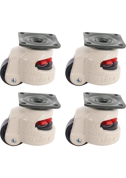 4 Adet Geri Çekilebilir Tesviye Tekerlekleri Endüstriyel Makine Döner Tekerleği Hint Tekerleği Ofis Koltuğu Arabası 220LBS Kapasite GD-40F (Yurt Dışından)