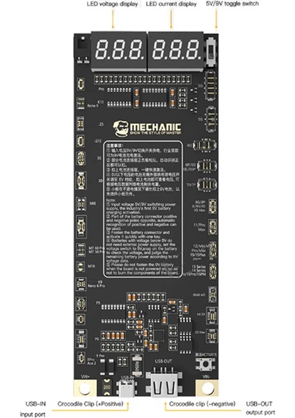 Mekanik F918 Pil Aktivasyon Algılama Kartını Iphone 5g-15 Pro Max Hw Android Için Hızlı Şarj (Yurt Dışından) modelleri