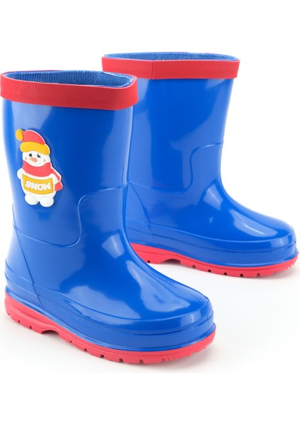 Erkek Çocuk Kışlık Içinde Çıkarılabilir Ek Çoraplı Su Geçirmez Yağmur Bot Çizme