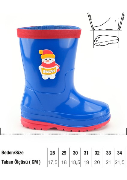 Erkek Çocuk Kışlık Içinde Çıkarılabilir Ek Çoraplı Su Geçirmez Yağmur Bot Çizme fiyatları