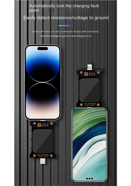 Apple Arayüzü/type-C Arayüz Algılama Test Cihazı Için Telefon Için Akıllı Otomatik Tespit Tail Fiş Test Cihazı LCD Dijital (Yurt Dışından)