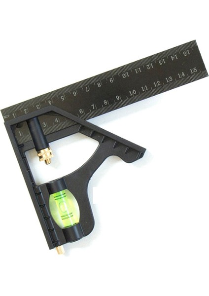 150MM Çok Fonksiyonlu Kombine Kare Cetvel Hareketli 45 Derecelik Sağ Açılı Koltuk Değneği Ölçüm Aracı (Yurt Dışından)