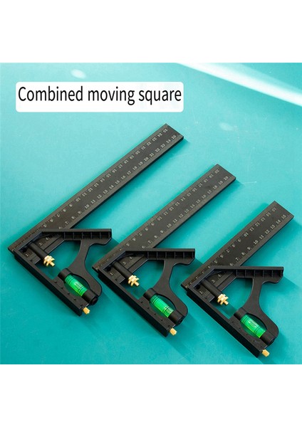 150MM Çok Fonksiyonlu Kombine Kare Cetvel Hareketli 45 Derecelik Sağ Açılı Koltuk Değneği Ölçüm Aracı (Yurt Dışından) indirimleri
