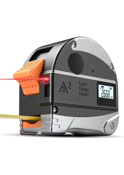 Lazer Bant Mesafe Ölçer Taşınabilir Yatay Mesafe Ölçer Ölçüm Cihazı Çok Fonksiyonlu Bant Memperi (Yurt Dışından)