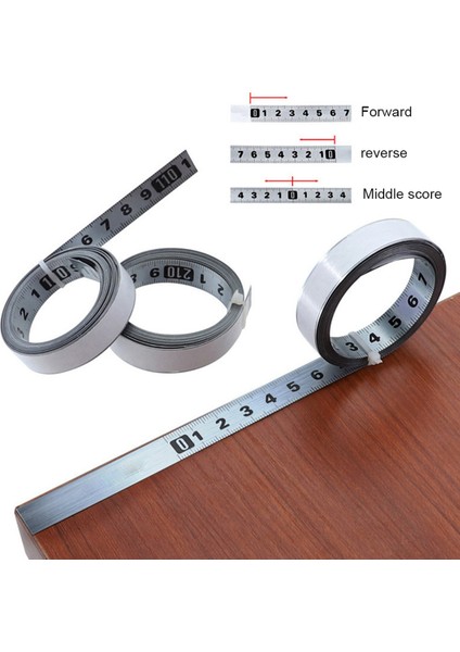 4pcs Paslanmaz Çelik Yapıştırıcı Ölçeği Hassas Ağaç Işleme Kılavuzu Rail Kendinden Yapışkan Bant Memperi Metal Cetvel Tutkallı (Yurt Dışından) fiyatları