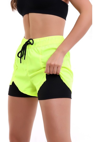 Kadın Deniz Şortu Içden Taytlı