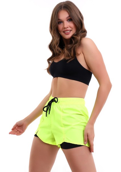 Kadın Deniz Şortu Içden Taytlı indirimleri